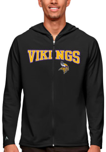 Antigua Minnesota Vikings Mens Black Legacy Long Sleeve Full Zip Jacket