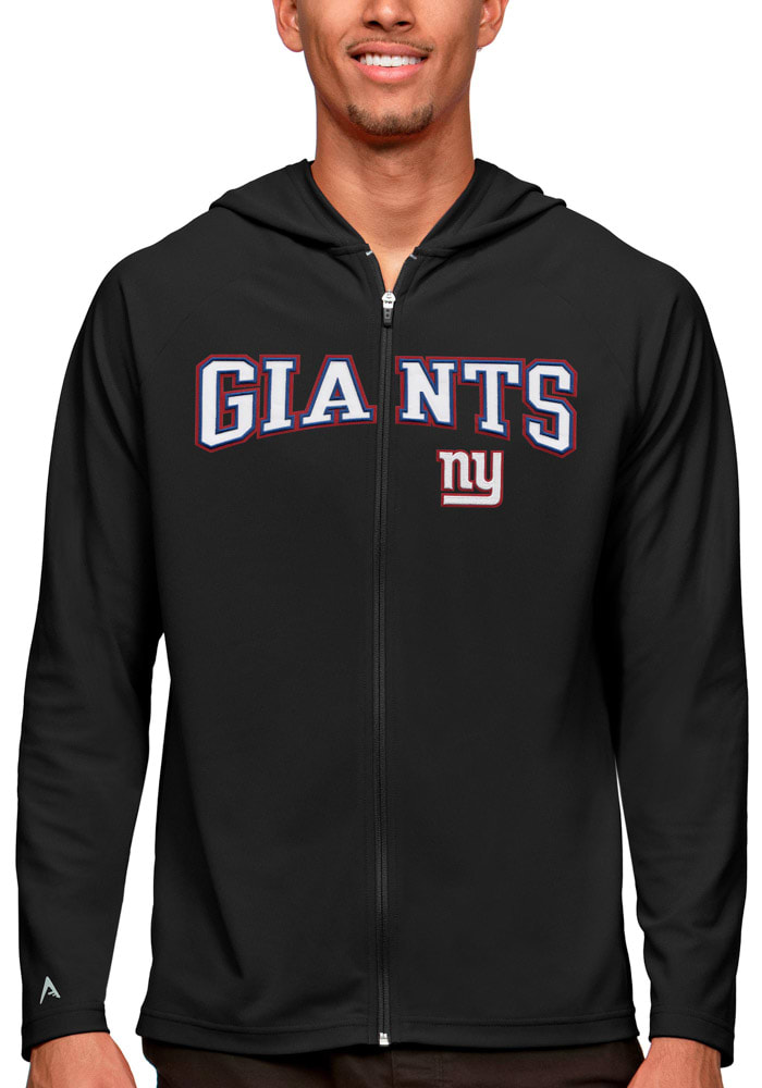 Antigua New York Giants Mens Black Legacy Long Sleeve Full Zip Jacket