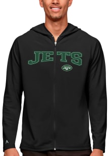 Antigua New York Jets Mens Black Legacy Long Sleeve Full Zip Jacket