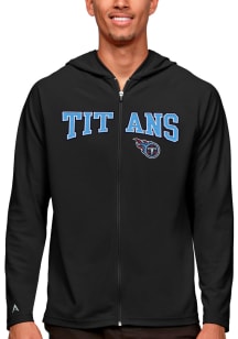 Antigua Tennessee Titans Mens Black Legacy Long Sleeve Full Zip Jacket