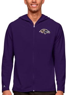 Antigua Baltimore Ravens Mens Purple Legacy Long Sleeve Full Zip Jacket