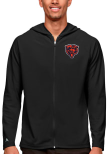 Antigua Chicago Bears Mens Black Legacy Long Sleeve Full Zip Jacket