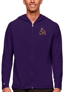Antigua Arizona Coyotes Mens Purple Legacy Long Sleeve Full Zip Jacket