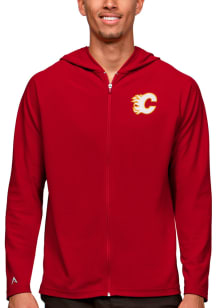 Antigua Calgary Flames Mens Red Legacy Long Sleeve Full Zip Jacket