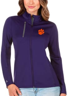 Antigua Clemson Tigers Womens Purple Generation Light Weight Jacket