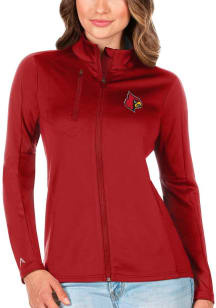 Antigua Louisville Cardinals Womens Red Generation Light Weight Jacket