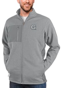 Antigua Georgetown Hoyas Mens Grey Course Medium Weight Jacket