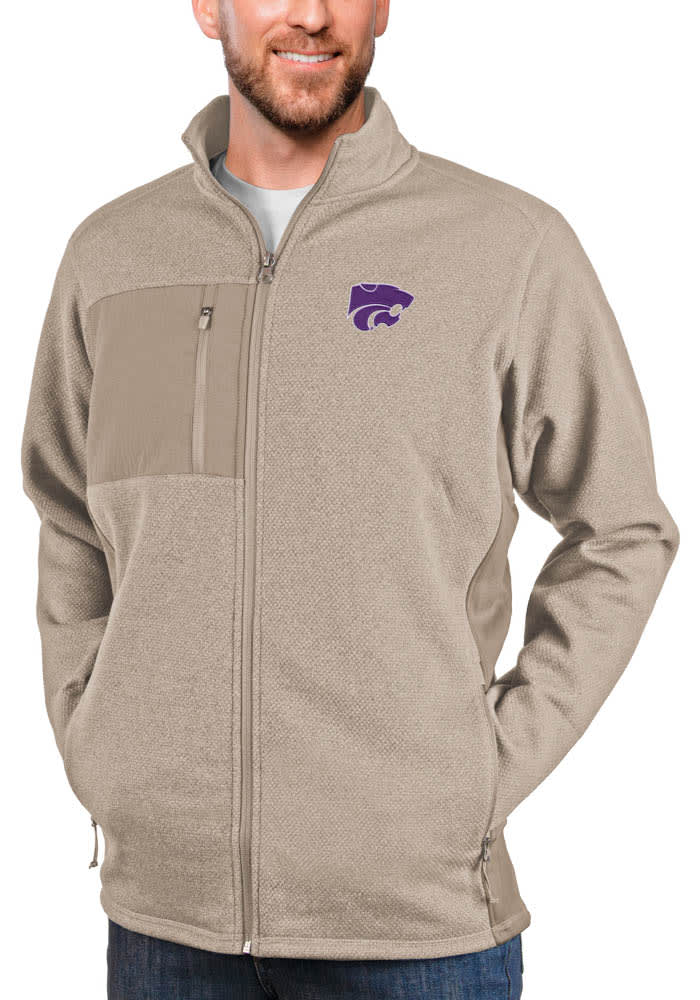 Antigua K-State Wildcats Mens Oatmeal Course Medium Weight Jacket