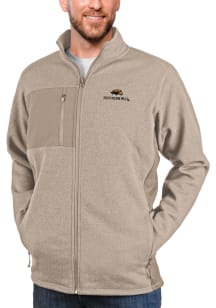 Antigua Southern Mississippi Golden Eagles Mens Oatmeal Course Medium Weight Jacket