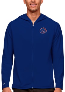 Antigua Boise State Broncos Mens Blue Legacy Long Sleeve Full Zip Jacket