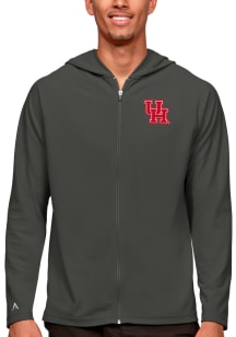 Antigua Houston Cougars Mens Grey Legacy Long Sleeve Full Zip Jacket