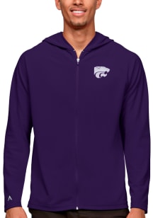Antigua K-State Wildcats Mens Purple Legacy Long Sleeve Full Zip Jacket