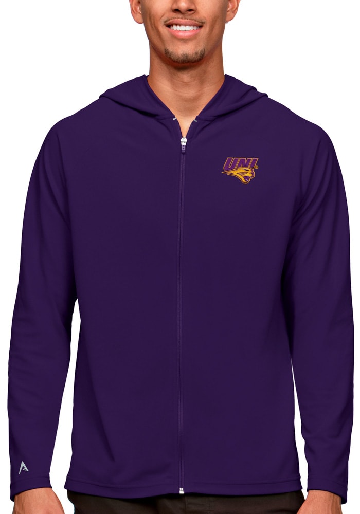Antigua Northern Iowa Panthers Mens Purple Legacy Long Sleeve Full Zip Jacket
