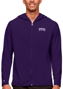 Antigua TCU Horned Frogs Mens Purple Legacy Long Sleeve Full Zip Jacket
