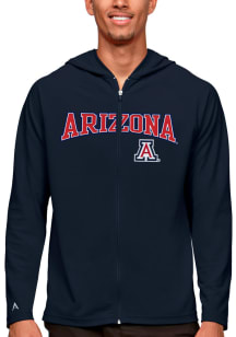 Antigua Arizona Wildcats Mens Navy Blue Legacy Long Sleeve Full Zip Jacket