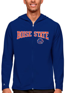 Antigua Boise State Broncos Mens Blue Legacy Long Sleeve Full Zip Jacket
