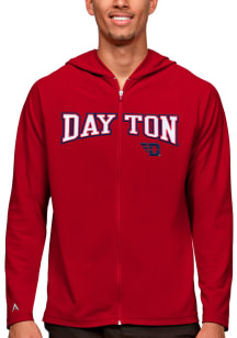 Antigua Dayton Flyers Mens Red Legacy Long Sleeve Full Zip Jacket