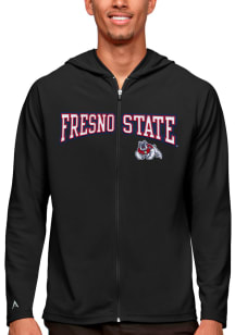 Antigua Fresno State Bulldogs Mens Black Legacy Long Sleeve Full Zip Jacket