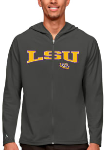Antigua LSU Tigers Mens Grey Legacy Long Sleeve Full Zip Jacket