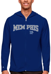 Antigua Memphis Tigers Mens Blue Legacy Long Sleeve Full Zip Jacket