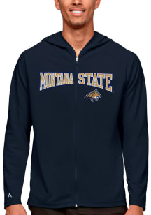 Antigua Montana State Bobcats Mens Navy Blue Legacy Long Sleeve Full Zip Jacket