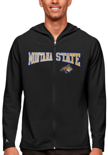Antigua Montana State Bobcats Mens Black Legacy Long Sleeve Full Zip Jacket
