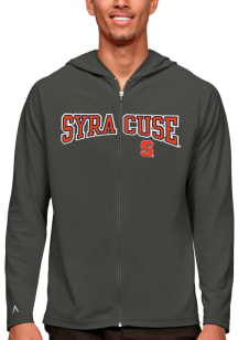 Antigua Syracuse Orange Mens Grey Legacy Long Sleeve Full Zip Jacket
