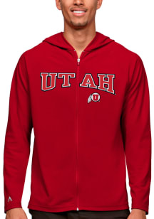Antigua Utah Utes Mens Red Legacy Long Sleeve Full Zip Jacket
