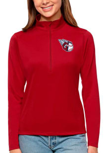 Antigua Cleveland Guardians Womens Red Tribute 1/4 Zip Pullover