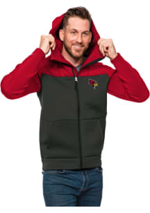 Antigua Illinois State Redbirds Mens Red Protect Long Sleeve Full Zip Jacket