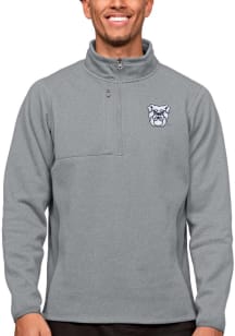 Antigua Butler Bulldogs Mens Grey Course Long Sleeve 1/4 Zip Pullover