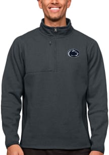 Antigua Penn State Nittany Lions Mens Charcoal Course Long Sleeve 1/4 Zip Pullover