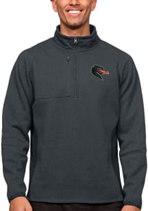 Antigua UAB Blazers Mens Charcoal Course Long Sleeve 1/4 Zip Pullover