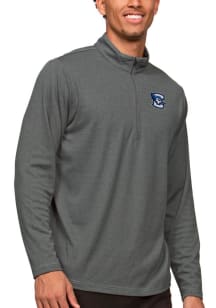 Antigua Creighton Bluejays Mens Charcoal Epic Long Sleeve 1/4 Zip Pullover