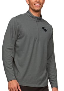 Antigua Wake Forest Demon Deacons Mens Charcoal Epic Long Sleeve 1/4 Zip Pullover