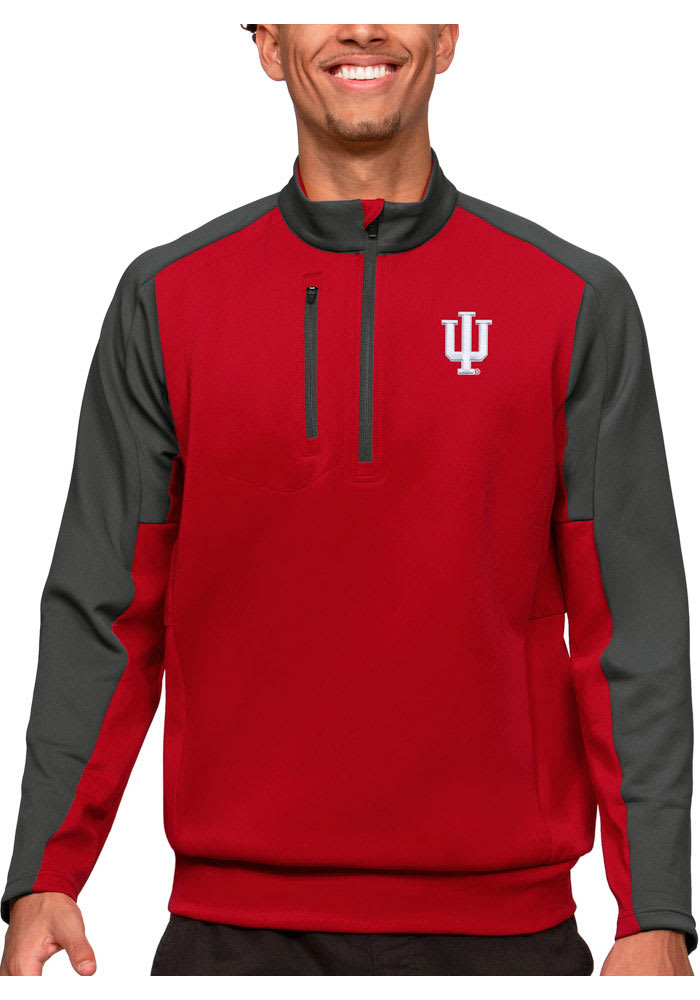 Antigua Indiana Hoosiers Mens Red Team Pullover Jackets