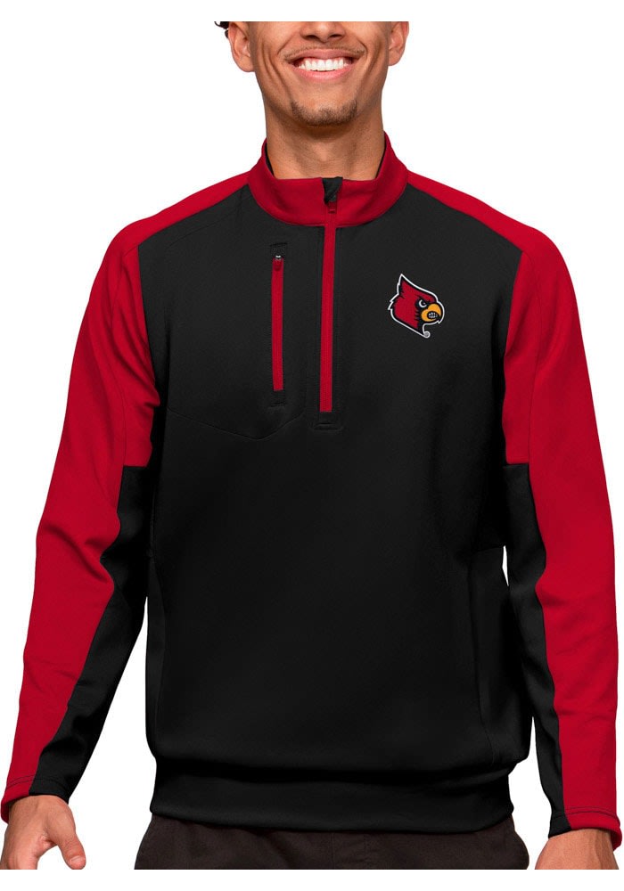 Adidas Men's Louisville Cardinals Black Wordmark Long Sleeve T-Shirt, Small | Holiday Gift