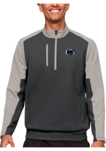 Antigua Penn State Nittany Lions Mens Grey Team Long Sleeve 1/4 Zip Pullover