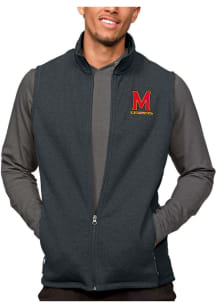Antigua Maryland Terrapins Mens Charcoal Course Sleeveless Jacket