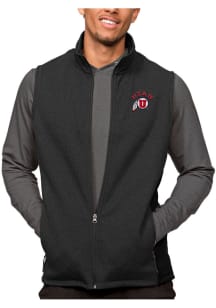 Antigua Utah Utes Mens Black Course Sleeveless Jacket