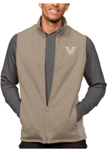 Antigua Vanderbilt Commodores Mens Oatmeal Course Sleeveless Jacket