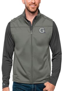 Antigua Georgetown Hoyas Mens Grey Links Golf Sleeveless Jacket
