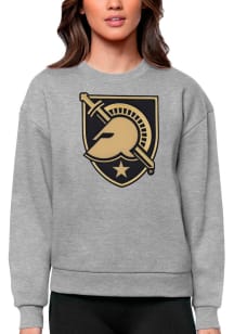 Antigua Army Black Knights Womens Grey Victory Crew Sweatshirt