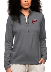 Antigua WKU Hilltoppers Womens Charcoal Epic 1/4 Zip Pullover