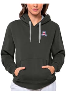 Antigua Arizona Wildcats Womens Charcoal Victory Hooded Sweatshirt