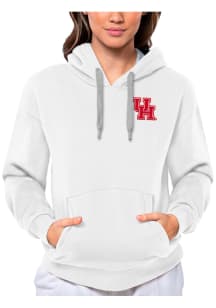 Antigua Houston Cougars Womens White Victory Hooded Sweatshirt
