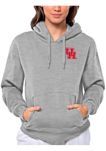 Antigua Houston Cougars Womens Grey Victory Hooded Sweatshirt