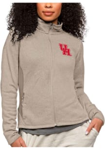 Antigua Houston Cougars Womens Oatmeal Course Light Weight Jacket