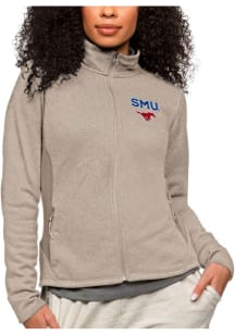 Antigua SMU Mustangs Womens Oatmeal Course Light Weight Jacket
