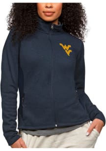 Antigua West Virginia Mountaineers Womens Navy Blue Course Light Weight Jacket